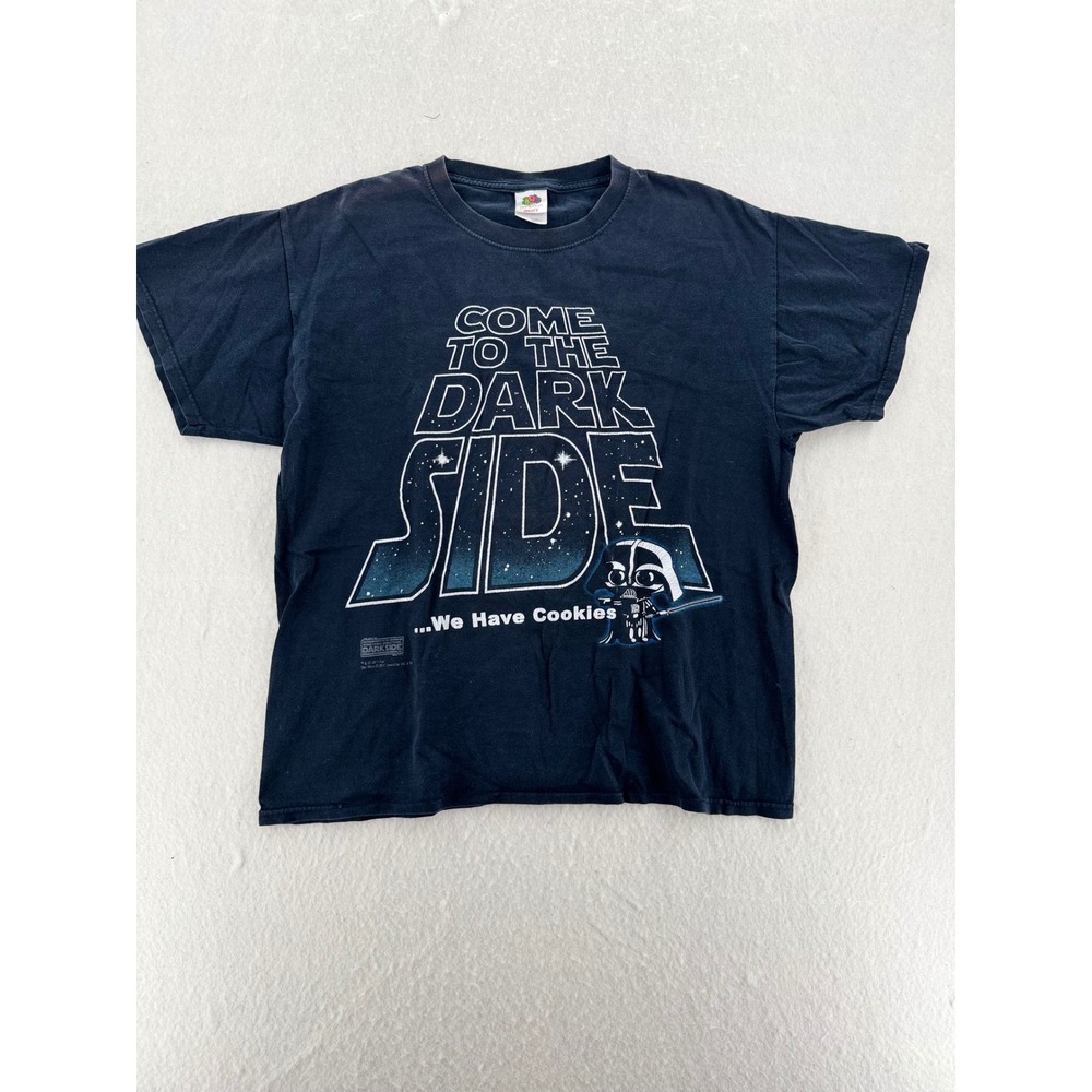 Fruit of the Loom - Family Guy Star Wars Dark Side Tee - Black - L - Mens